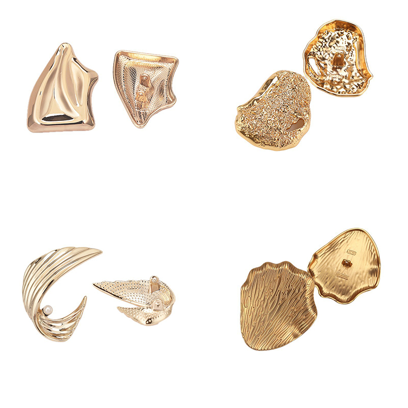 Custom Novelty Metal Buttons Unique Shape Alloy Button for Fashion Clothing Application