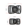 Plastic Side Release Center Buckles Swing Head Swivel style Backpack Straps Webbing 38mm Bag Accessories Parts
