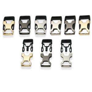 Webbing Black Durable Quick Release Plastic Buckle for Dog Collar Harness Alloy Plastic Side Release Buckle