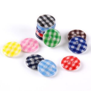 Custom Children's Clothing Decorative Buttons Sustainable Painted Resin with Flatback Style round Shape for Shirts