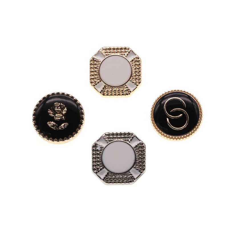 Jewelry Metal Buttons Customize Plastic Color Gold Pearl Snap Button For Garment