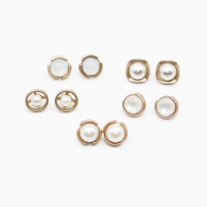 High quality fashionable pearl shirt crystal upholstery buttons decorated pearl button for clothes