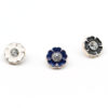 Shining rhinestone lines pattern round clear crystal plastic ABS button for shirt coat dress