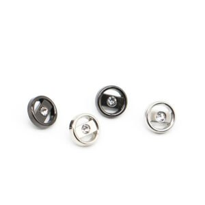 Round shaped craft accessories buttons accessories with sewing cloth shank zinc alloy buttons