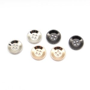 Round concave surface four eyes metal button decorative accessories garment buttons