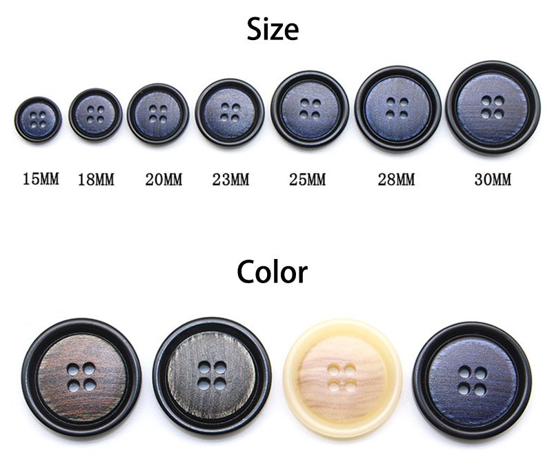 4 Hole Round Sewing Buttons Mixed Spray Colored Craft Resin Buttons for Sewing and DIY Crafts