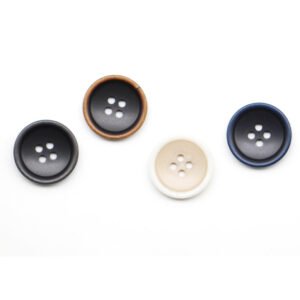 Brown Matte Buttons Four Holes Black Sewing Accessories for Luxury Suits Classic Casual Pants Uniforms Men's Clothing Buttons