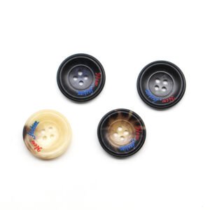 Business style eco friendly custom coat resin horn button for clothing