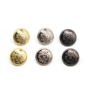 Metal shank button crown sewing buttons for men blazer suit coat