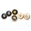 British style metal buttons fashion hand stitched boat anchor oil suit jacket knitted sweater decorative beads shank decoration