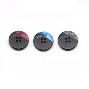 Resin four eye pearl button coat windbreaker suit button laser letter cufflinks pants button suit button