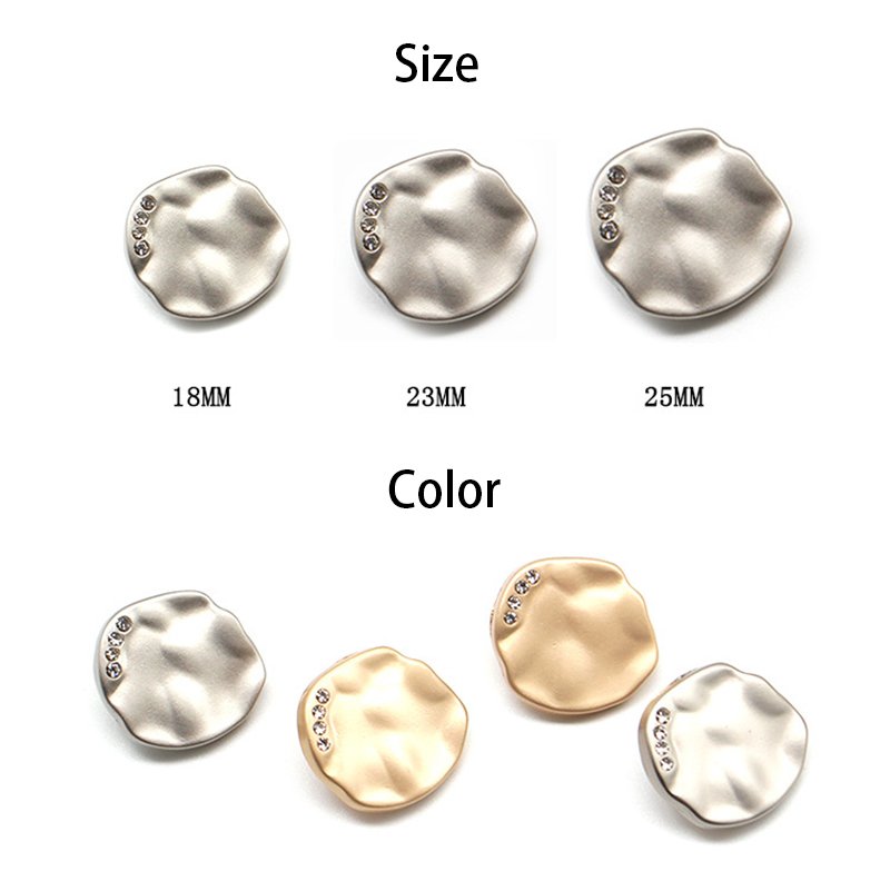 Metal Irregular button hand sewing button women's coat wind clothes buttons