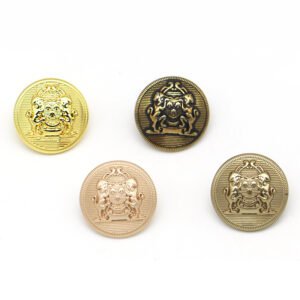 Striped lion pattern jacket formal metal buttons zinc alloy accessories buttons for decoration