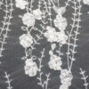 New design flower embroidery mesh fabric white lace water-soluble fabric for women's dress