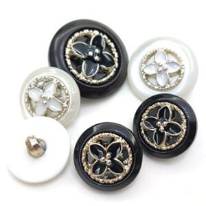 Plastic resin round Button plastic resin shank combination buttons Suit buttons for clothing