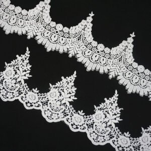 New Arrival Design Water Soluble Lace Embroidery Border Lace Trim For High-end Wedding Veil