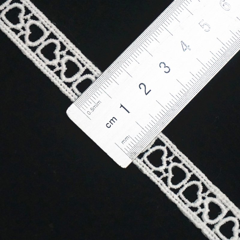 White shiny polyester lace water soluble chemical lace trim for home textile clothing decoration accessories