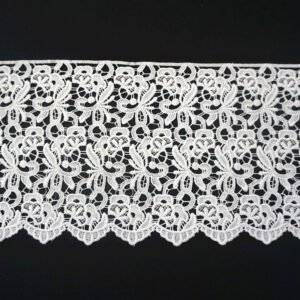 22CM White Arrange Patterns Water Soluble Lace Fabric Embroidery Lace Fabric