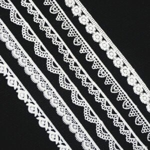 High Quality Embroidery Lace Polyester Lace Trim For Garment Accessories Decoration Guipure Lace 2cm