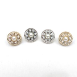 Plastic rhinestone pearl buttons embellishments pearl brooch pearl pendants for craft wedding bouquet jewelry making clothes