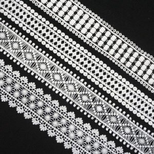 Dress Lace Trim Polyester And Milk Embroidery Guipure Lace Trim Big Wholesaler For Clothing Accessories