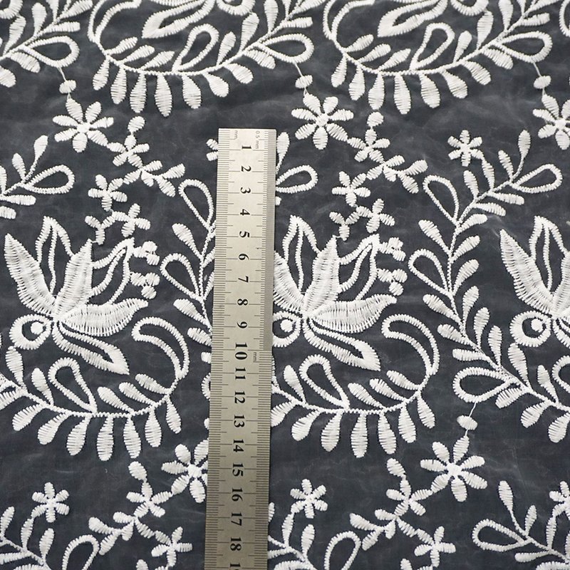 African Cord Lace Fabric Embroidery Elegant Nigerian Guipure women lace manufacturer white lace fabric