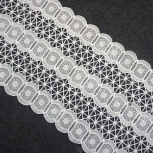 Water Soluble Mesh Embroidery Lace For Dress Fabric Water Soluble Cotton Guipure Embroidery Lace Fabric