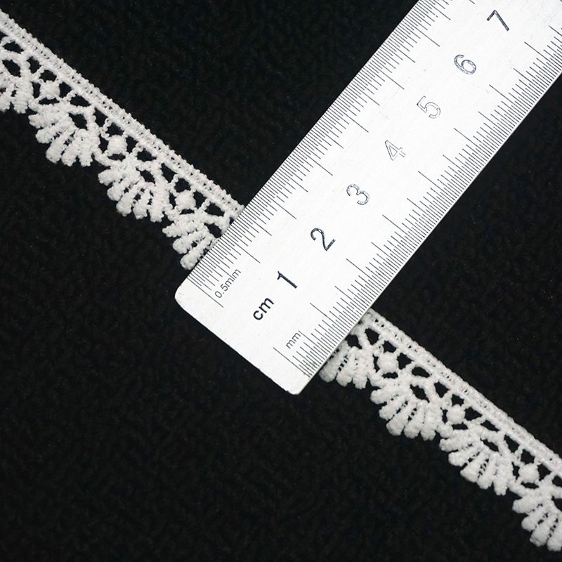 4-10cm 100% Polyester Chemical Border Lace Trim Water Soluble Embroidery Fabric Lace Trim