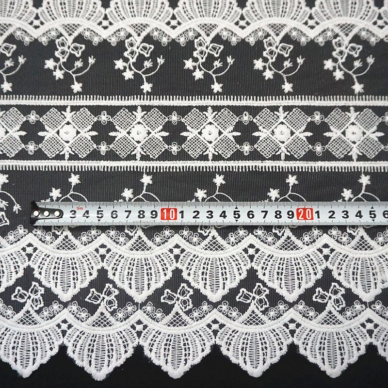 Decoration Embroidered Boho Fall Vintage White Lace Plain Table Runner For Wedding