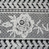 High Quality Custom Nylon Cotton Soft White Color Crochet geometry Embroidery Lace Fabric For Dress Making
