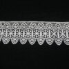 Water Soluble 100% Polyester Chemical Embroidered White Lace Ribbon Sewing Border Lace Trim