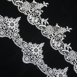 Water Soluble Lace DIY Lace Accessories Polyester Silk Embroidery Barcode Three-dimensional Hollow Embroidery Strip