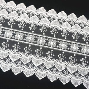 Decoration Embroidered Boho Fall Vintage White Lace Plain Table Runner For Wedding