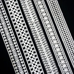 Various Colors Lace Polyester Embroidery Fabric Lace Material Trim Lace For Womens Wear Textiles