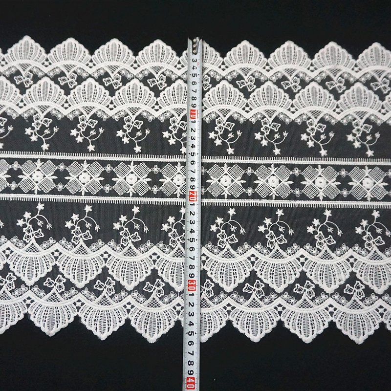 Decoration Embroidered Boho Fall Vintage White Lace Plain Table Runner For Wedding