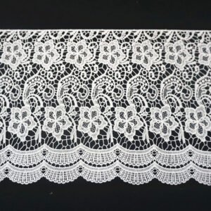 Flower Milk Silk Full-Scaled Water Soluble Embroidery Clothing Fabric Lace Embroidered Wedding Dress