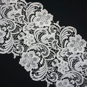 Hot Sale Flower Water Soluble Lace Fabric For Wedding Dresses