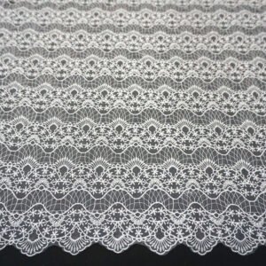 High quality white flower 100% polyester guipure lace fabric wedding dress underwear garment accessories