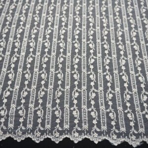 White floret Lace curtain warp knitting jacquard weave curtain a living room bedroom