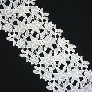 Fashion Design Flower Embroidery Lace Trimming Soft Mesh Lace Trim For Ladies Dress Clothes Embroidery