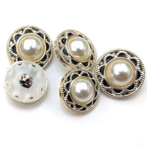 New style fancy plastic ABS sewing oil pearl garment decorative shank button