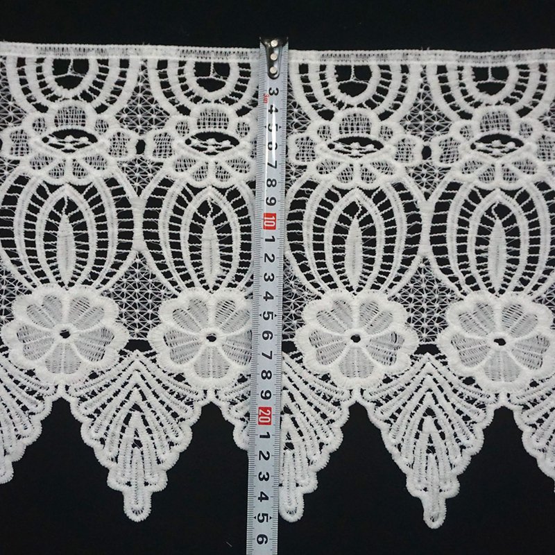 Lace Trim Embroidery Polyester Lace 100% Chemical Lace Trim