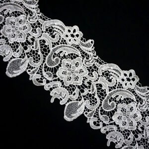 Fashion Design Flower Embroidery Lace Trimming Soft Mesh Lace Trim For Ladies Dress Clothes Embroidery