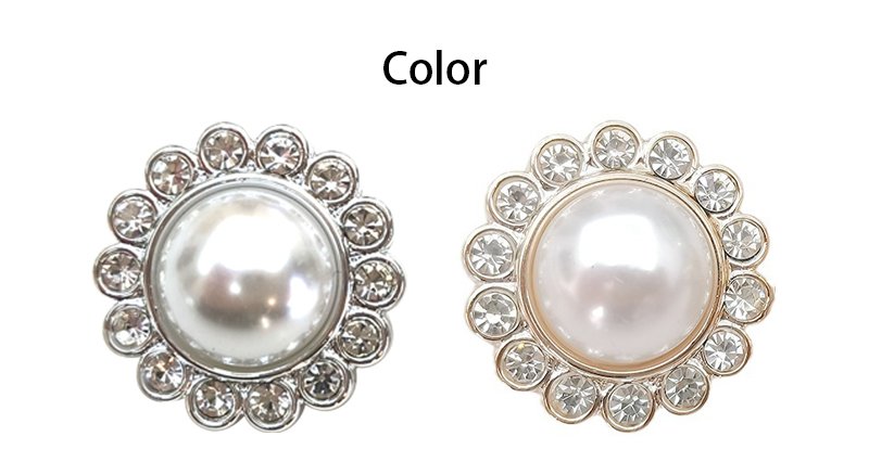 Pearl diamond combination plastic buttons