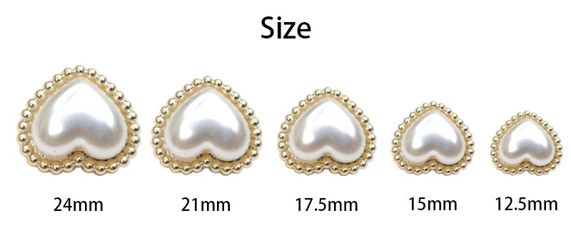 Heart shape plastic buttons sewing accessories sewing pearl shank buttons for clothing