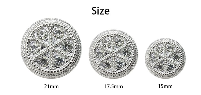 A class diamond women's clothing round plastic ABS sustainable buttons polished shank buttons for clothing