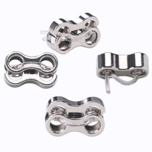 Metal adjustment stopper accessories Cord end caps rope string end buckle metal hanging cord stopper buckle