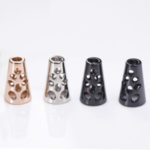 Conical hanging bell metal hollow rope buckle zinc alloy