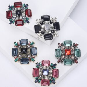 Fashion Crystal Cross Brooch Women Brooch Jewelry