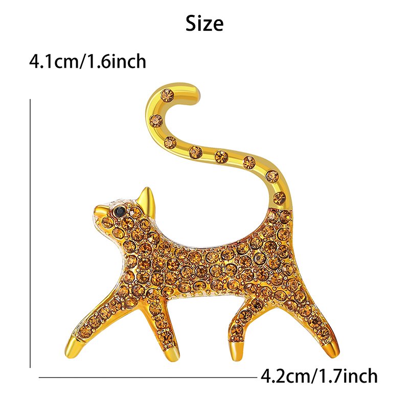 luxury anime brooch pin animal cat brooch for clothes decoration